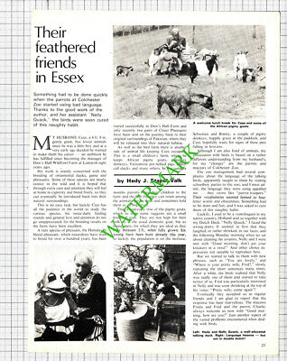 Hedy Stapel-Valk Cees Colchester Zoo Daw's Hall Lamarsh Essex - 1976 Article