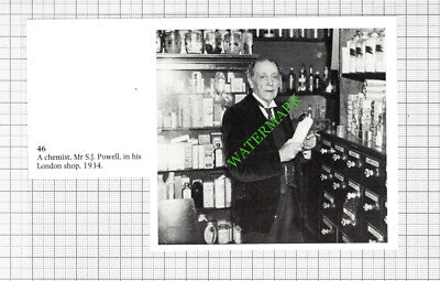 Mr S J Powell London Chemist  - 1980s Cutting