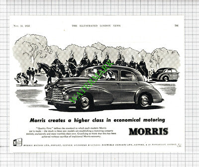 Morris Motors Ltd Morris Car  ADVERT -1950 Cutting