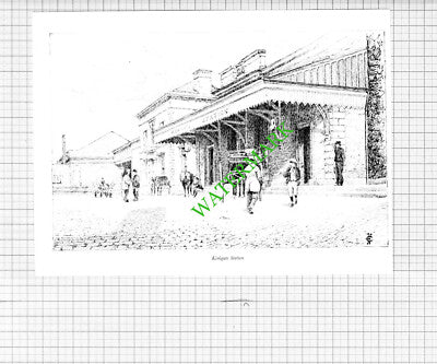 Wakefield West Yorkshire  Kirkgate Station - 1980s Cutting / Print