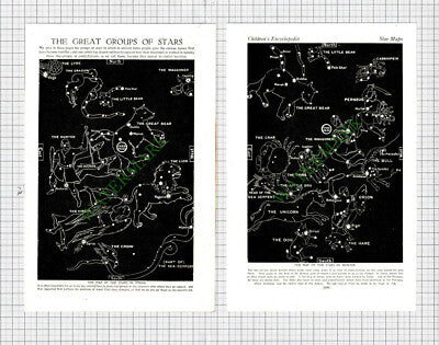Star Constellations Through The Seasons - c.1950s Article