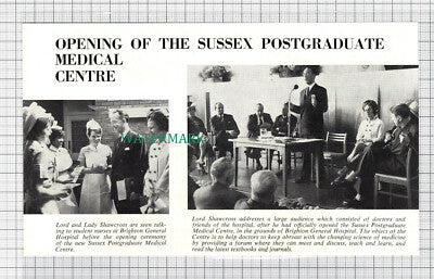C3970) Brighton General Hospital Postgratuate Centre Lord Shawcross - 1966 Clip