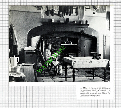 Miss H Reeves Agglethorpe Hall Coverdale   - 1970's Cutting