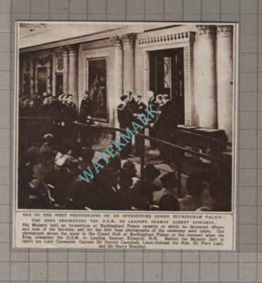 C3473) Leading Seaman ALBERT EDWARDS Buckingham Palace - 1945 Clip