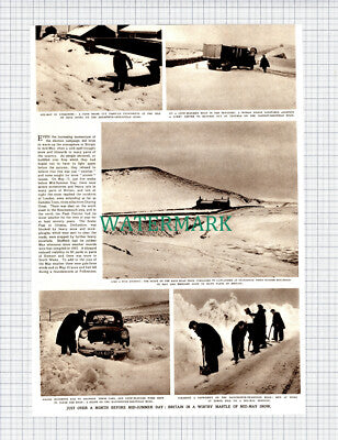 X846) Standedge Yorkshire Snow In May Bored Hill - 1955 Clip
