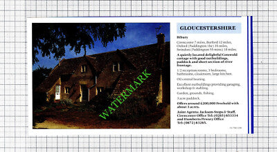 Bibury Gloucestershire / Newbury Berkshire House Sale Advert - 1991 Cutting