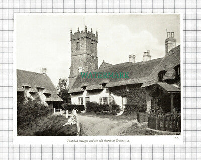 C5645) Godshill Church - 1940s Cutting