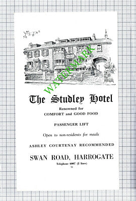 HARROGATE The Studley Hotel   -  1959 Cutting