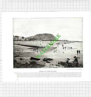 Hastings Sussex / Barmouth Wales - c.1900 Book Print