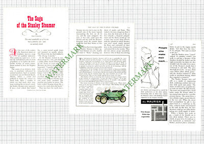 Stanley Steamer Car John Granger Long Eaton Derbyshire - 1960 Article