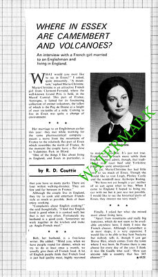 Marie-Christine Clermont-Ferrand France Ilford Essex - 1974 Cutting