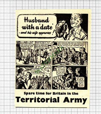 Territorial Army Advert  - c.1948 Cutting
