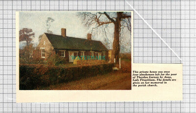 C2685) Theydon Garnon Essex Almshouse Anne Lady Fitzwilliam - 1965 Cutting