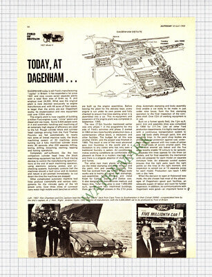 X1052) Ford Dagenham  Andrew Taylor Ken Chambers Eric Jackson- 1968 Article
