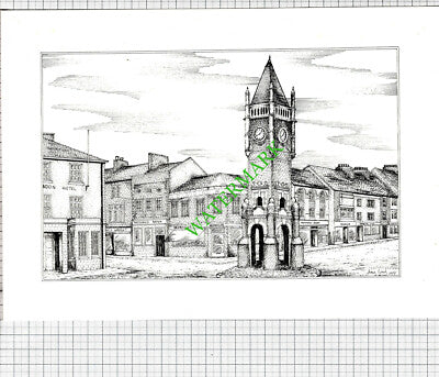 Redcar Clock Tower Newboulds Leveys Daniel & Co Fiona Lynch - 1979 Print