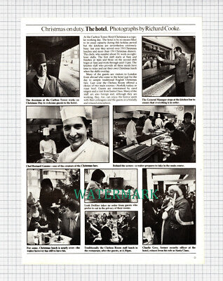 X1030) Carlton Tower Hotel Bernard Gaume Leah Delfino Charlie Grey 1976 Cutting