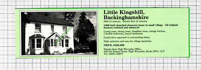 Little Kingshill Buckinghamshire House Sale Advert - 1988 Cutting