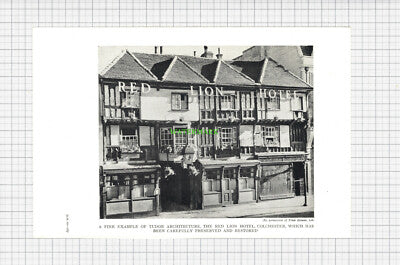 C4495) Red Lion Hotel Colchester / The Midland Arms Hendon c.1960s Book Print