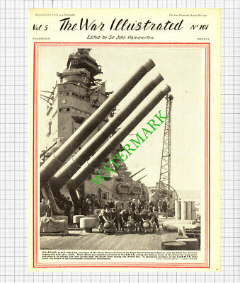HMS Nelson South African Royal Naval Volunteers RNVR - 1941 Clipping / Print