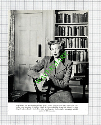 Lady Palmer Queen's Bedchamber Major Sir Anthony Palmer  - 1953 Cutting / Print