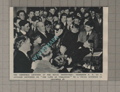 C3163) Prof E N Da C Andrade Royal Institution Christmas Lectures - 1951 Clip