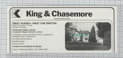 C7771) West Chiltington West Sussex - 1980 House Advert