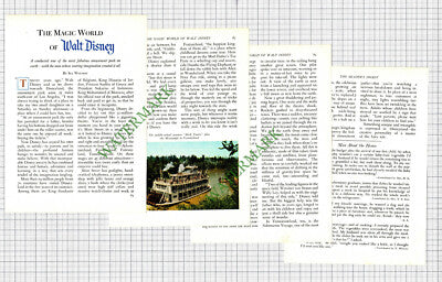 Walt Disney Disneyland America Ira Wolfert  - 1960 Small Article