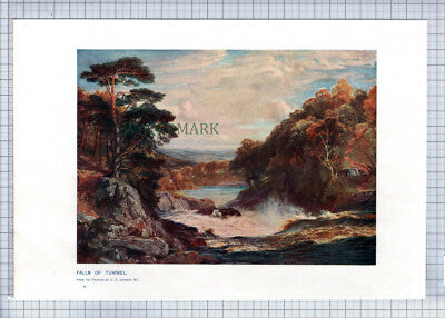 (8630) Falls Of Tummel C E Johnson  - c.1900 Print