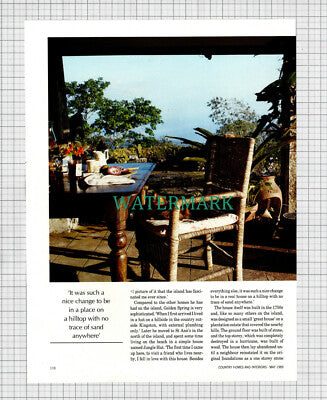 X1952) Graham Davies Artist  Golden Spring Ocho Rios Jamaica -1989 Article