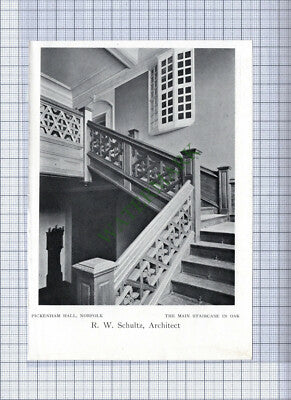 C4667) Pickenham Hall Norfolk RW Schultz  -  c.1906 Cutting