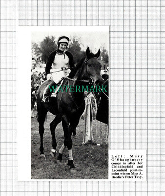 C5466) Mary O'Shaughnessy Miss A Brodie Horse Peter Tavy -1972 Cutting