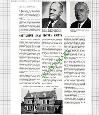 9631) Cottingham Local History Society Alex West Norman Bisby  - 1967 Article
