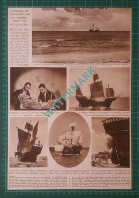 (X375) Christopher Columbus Film Sydney Box The Santa Maria - 1948 Clip