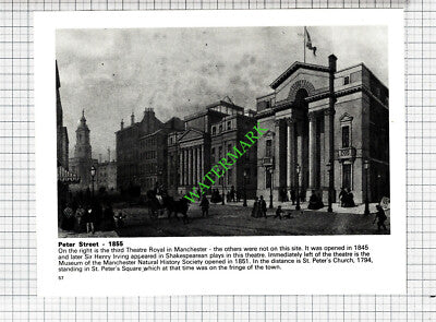 Manchester Albert Bridge / Peter Street Theatre Royal - 1970s Cutting / Print