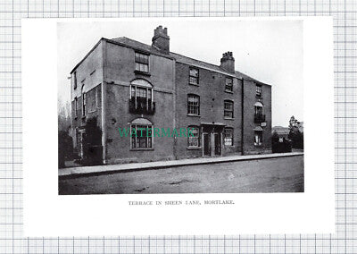 C5939) Terrace In Sheen Lane Mortlake - Cutting