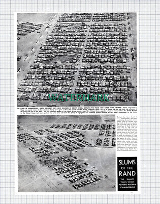 (X494) Slums of The Rand Johannesburg South Africa - 1950 Clip