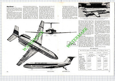BAC One Eleven Airliner Aeroplane  - 1963 Article