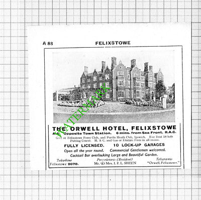 The Orwell Hotel Felixstowe Sheen Small Advert - 1964 Cutting