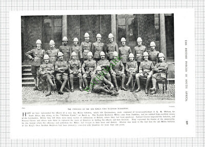 3rd King's Own Scottish Borderers Witham / 4th Somersetshire W Long - c.1900