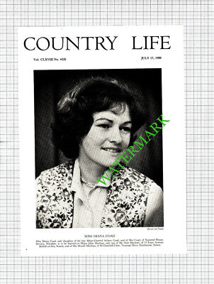 Miss Diana Coad Devizes Wiltshire Major John Maclean Bexhill - 1980 Cutting