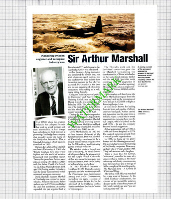 Sir Arthur Marshall Aerospace - c.2000's Article / Print
