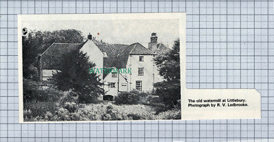 C4177) Watermill At Littlebury Essex - 1970 Clip