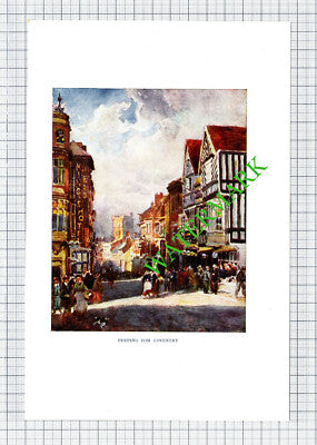 Peeping Tom Coventry King's Head Hotel - c.1920s Small Book Print