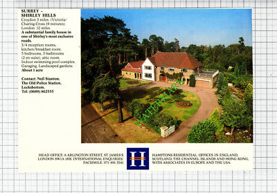 Shirley Hills Surrey / Woodlands Parkway Ledbury House Advert - 1991 Cutting