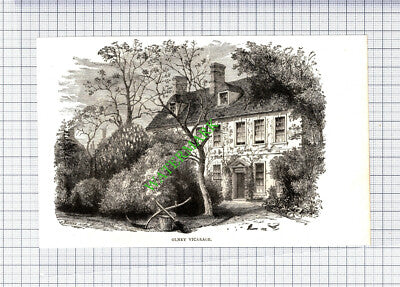 Olney Vicarage - c.1895 Cutting