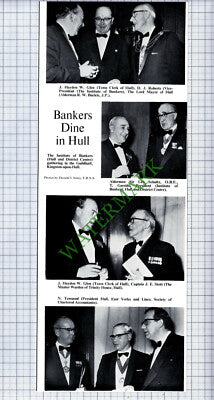 9619) Institute of Bankers Hull Haydon Leo Schultz Garside Buckle - 1967 Cutting