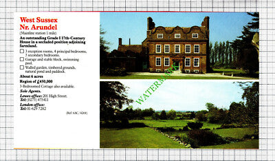 Aylsham Norfolk Blickling / Arundel Sussex  House Sale Advert -  1988 Cutting