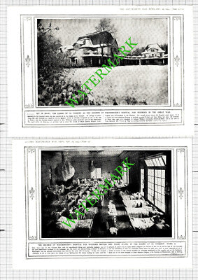 Duchess of Westminster Hospital Le Touquet Casino Great War 1914 2-Part Cutting