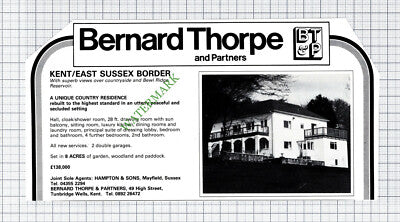 Bewl Ridge Reservoir House Sale Advert - 1981 Cutting