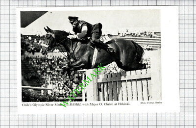 Major O Christi Chile Horse Jumping BAMBI -  1950s Small Cutting